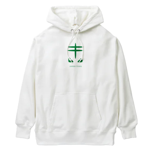 GREEN TIGER(背面：迷彩) Heavyweight Hoodie