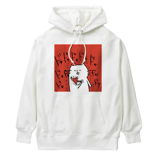 ドッドッドッﾄﾞｯｷﾝﾄﾞｯｷﾝﾈｺﾁｬﾝ Heavyweight Hoodie