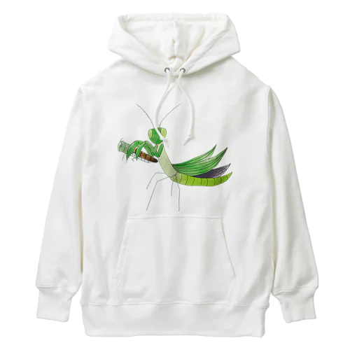 ゆるいカマキリ Heavyweight Hoodie