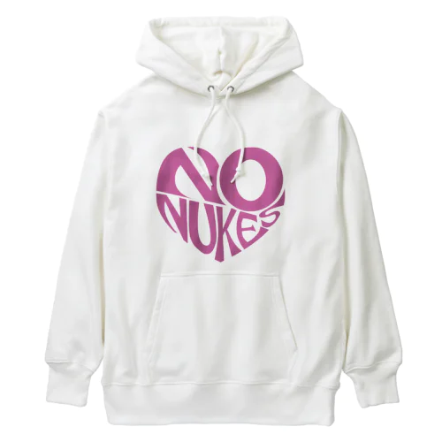 NO NUKES HEART Heavyweight Hoodie