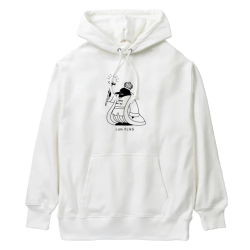 王様ペンギン(黒) Heavyweight Hoodie