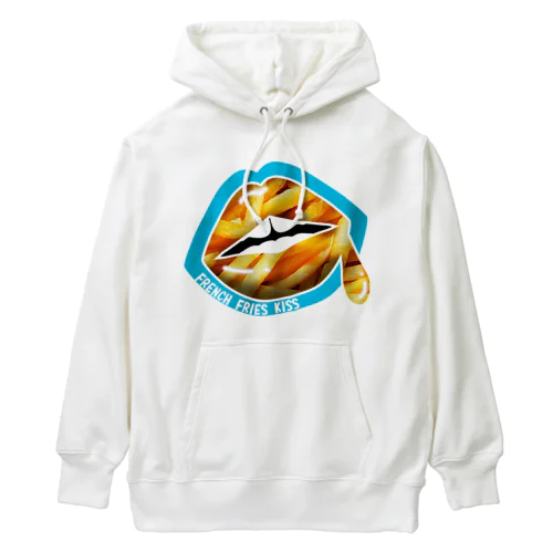 FRENCH FRIES KISS - BLUE Heavyweight Hoodie