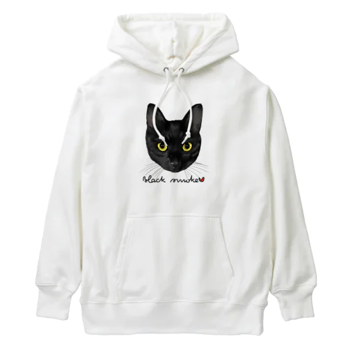 ブラックスモークタビー Heavyweight Hoodie