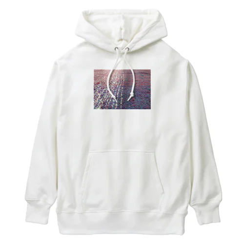 織物　ピンク・紫・青緑 Heavyweight Hoodie