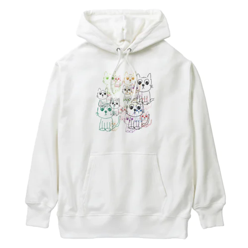 ねこも杓子も Heavyweight Hoodie