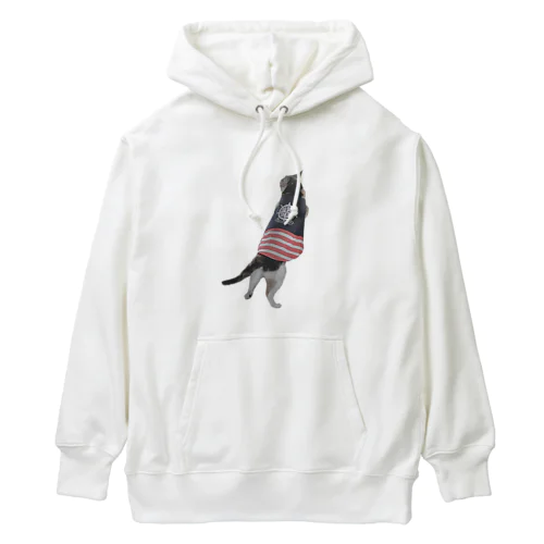 もっちり三毛猫ちゃん Heavyweight Hoodie