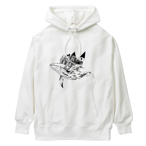 クジラ Heavyweight Hoodie