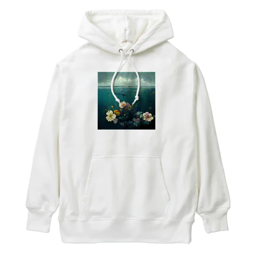 海と花 Heavyweight Hoodie