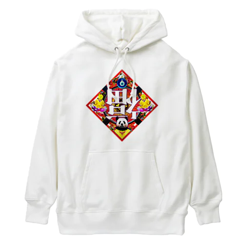 🪷🐼レトロチャイナ・倒福🪷🐼 Heavyweight Hoodie