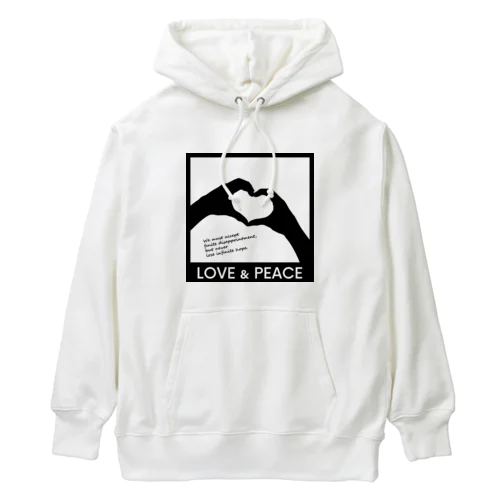 LOVE and PEACE Heavyweight Hoodie