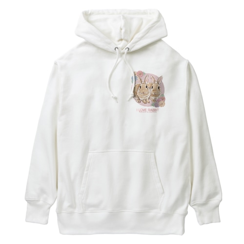 4：I LOVE RABBIT(ネザーランドドワーフ) Heavyweight Hoodie