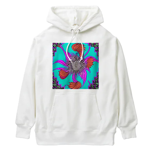 リバーシブル★サイケな月夜の花、回る。 Heavyweight Hoodie