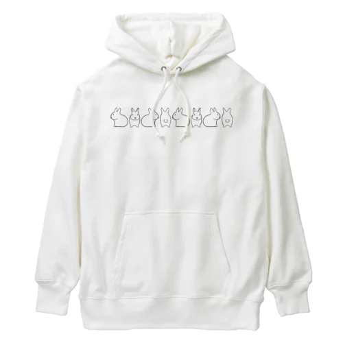 うさぎがくるくる Heavyweight Hoodie