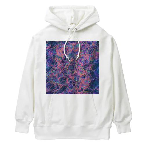 pattern of electricity Heavyweight Hoodie