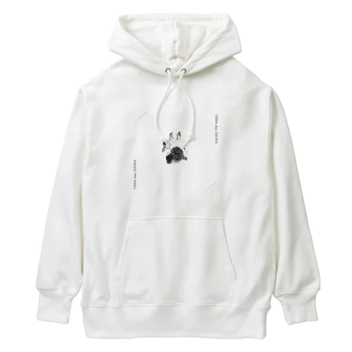 【GIONA 生後100日記念】足形グッズ Heavyweight Hoodie