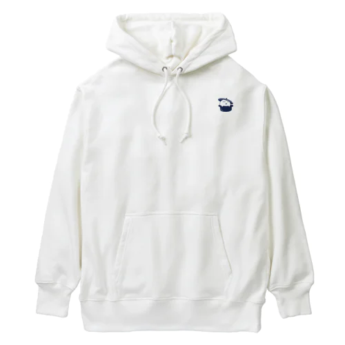 鍋からチラリ　おばけのブクボー　紺 Heavyweight Hoodie