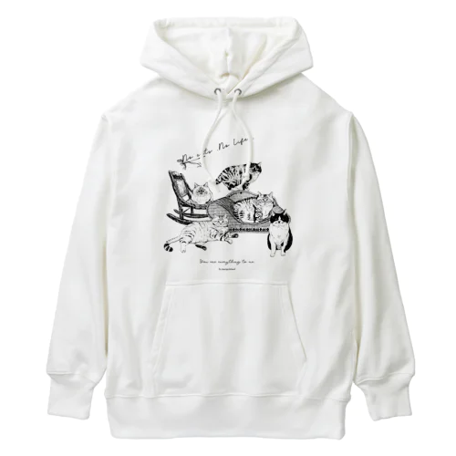 No cats No Life Heavyweight Hoodie