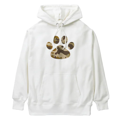 迷彩猫にくきゅう Heavyweight Hoodie