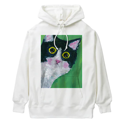 ひょっこり猫さん Heavyweight Hoodie