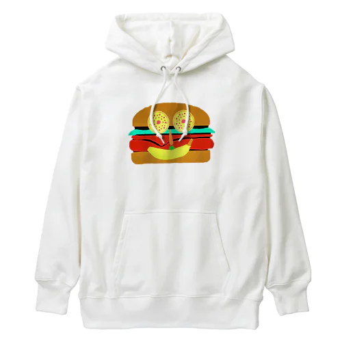 ピザの目バーガー Heavyweight Hoodie