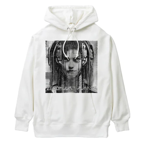 Zeromulist planet IAM モノクロ Heavyweight Hoodie