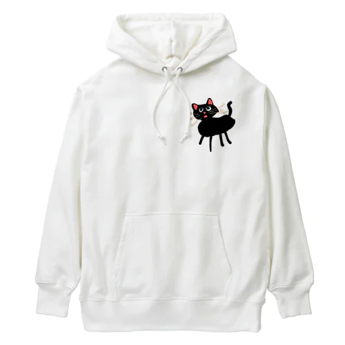 黒キャット Heavyweight Hoodie