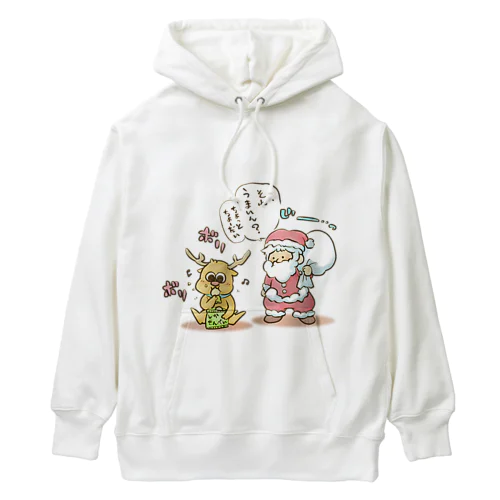 サンタとトナカイ（おやつタイム） Heavyweight Hoodie