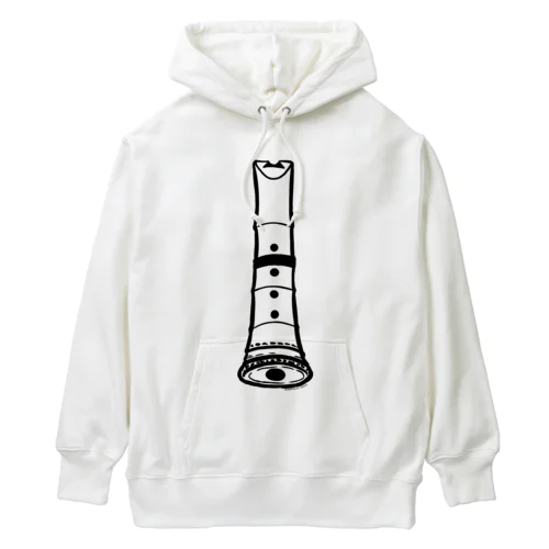 尺八−琴古流− 黒 Heavyweight Hoodie