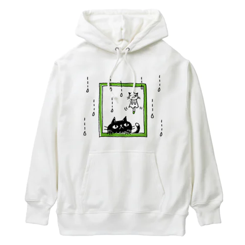 黒猫あした天気になぁ〜れ。 Heavyweight Hoodie