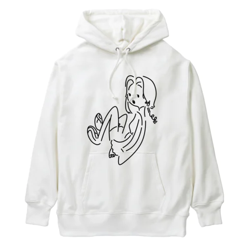 おすわりハユ Heavyweight Hoodie