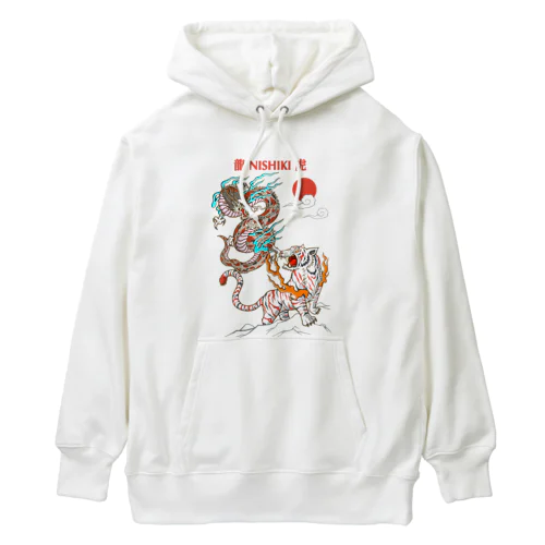 錦の龍と虎 Heavyweight Hoodie