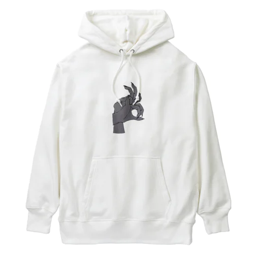 かげ絵　うさぎ Heavyweight Hoodie