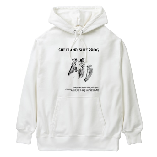 シェルティ　イラスト　forever Heavyweight Hoodie