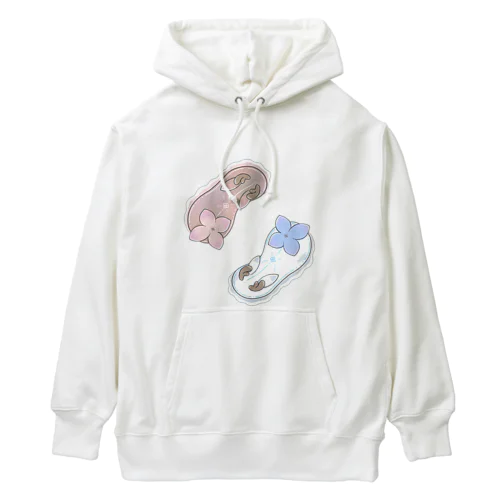 ツノアリウサギアジサイモドキウミウシ 2匹ver. Heavyweight Hoodie