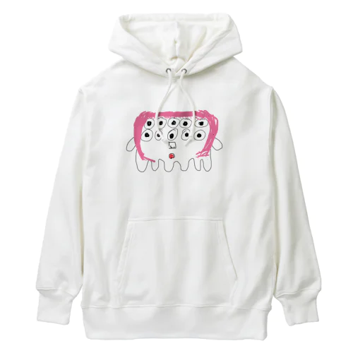 ピンク髪の六本足モンスター Heavyweight Hoodie