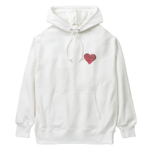 サイケなハートのパーカー Heavyweight Hoodie