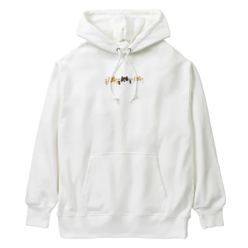 なかよし3にゃんず Heavyweight Hoodie