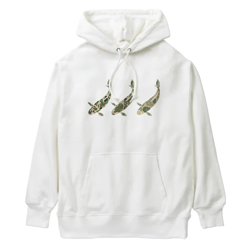 カモ柄錦鯉3兄弟 Heavyweight Hoodie