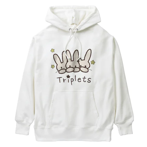 3つ子うさぎ Heavyweight Hoodie