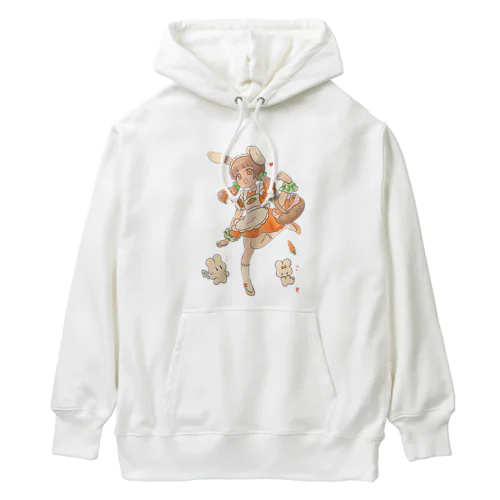 兎沢ニジ(背景なし) Heavyweight Hoodie