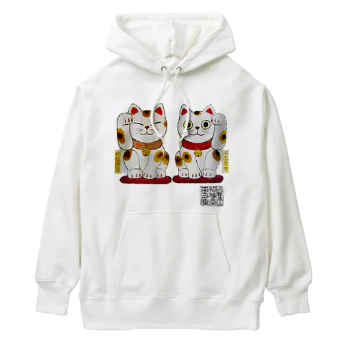 招き猫twins Heavyweight Hoodie