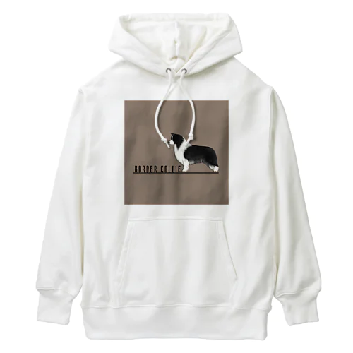 ボーダーコリー　モノクロver Heavyweight Hoodie