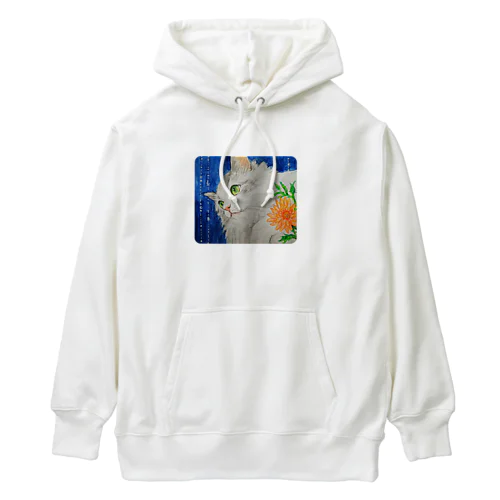 スコティッシュストレートのパール君 Heavyweight Hoodie