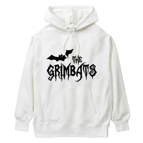 GRIMBATS logo-1 Black Heavyweight Hoodie