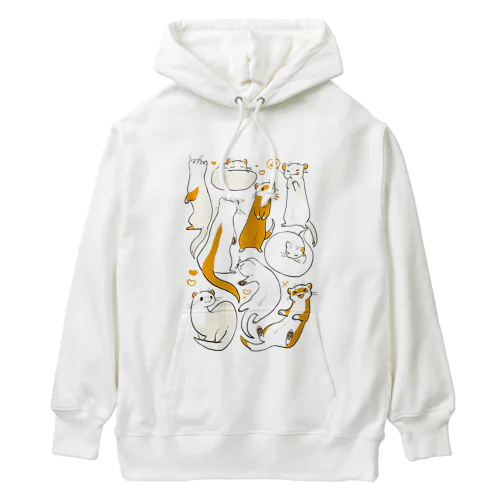 色んなフェレットちゃんパーカー Heavyweight Hoodie