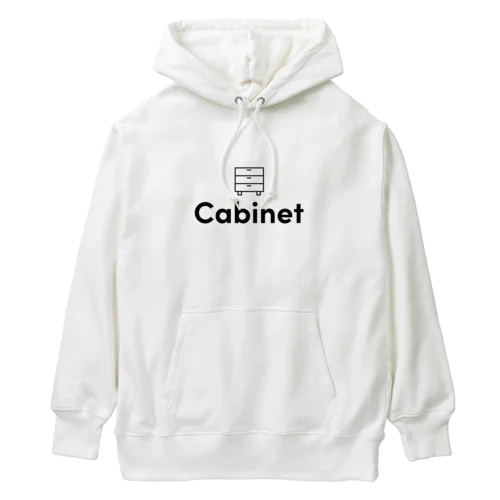 Cabinet　黒ロゴ Heavyweight Hoodie