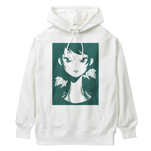 つり目の女の子 Heavyweight Hoodie