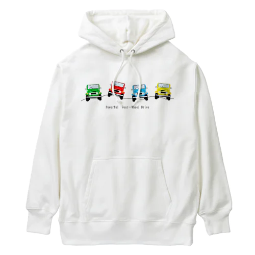 実力の四輪駆動 Heavyweight Hoodie