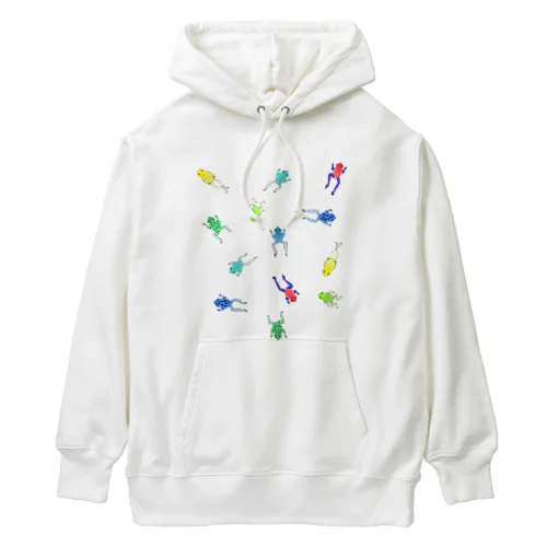 いろんなカエル Heavyweight Hoodie