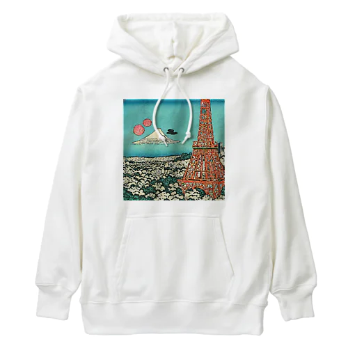 tokyotower6 Heavyweight Hoodie